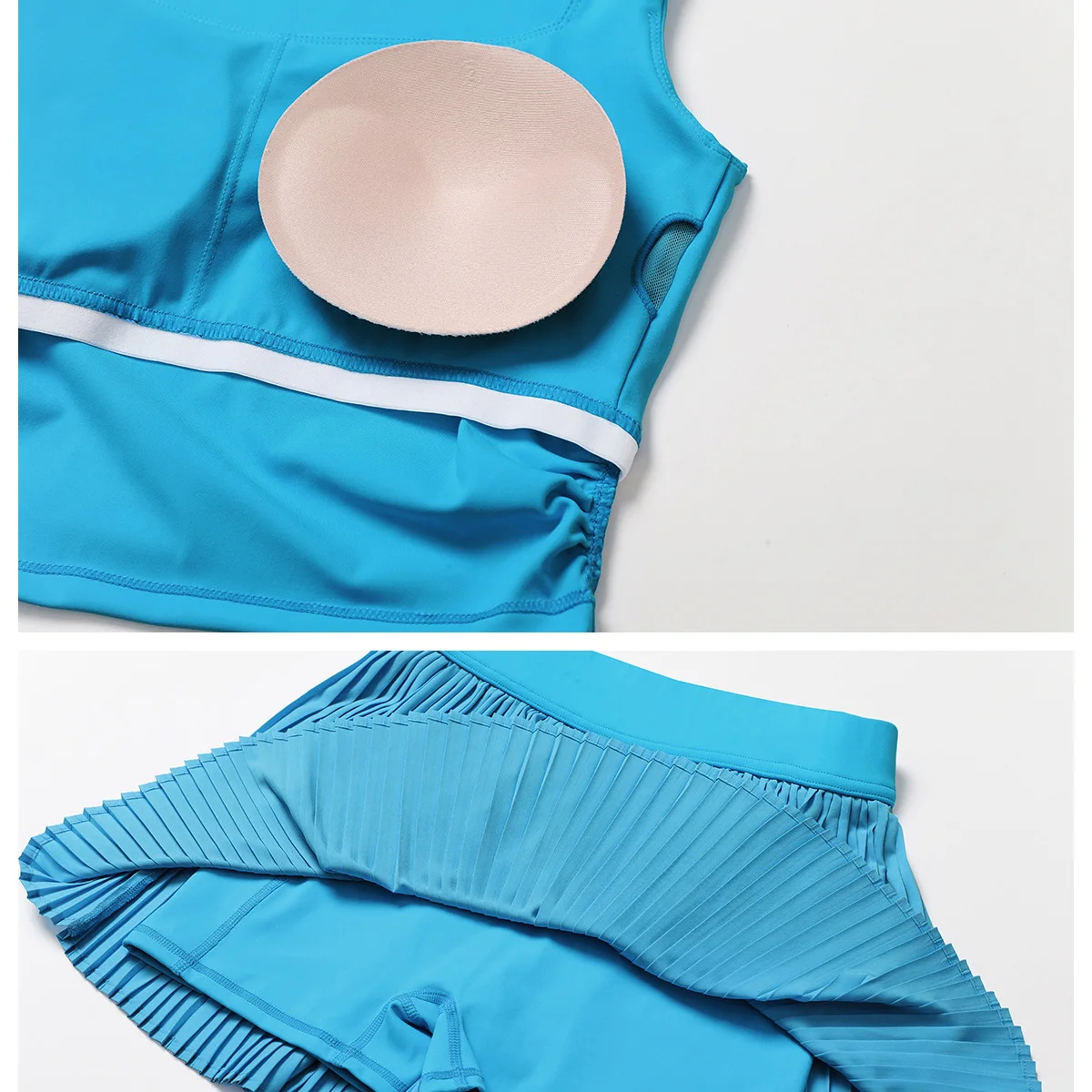 1/2/3pcs Yoga Set Women Outdoor Sports Running Gym Set Tennis Suit Slim Elastic Golf Fitness Pleated Skirt Sunscreen Clothes yoga set sports set gym workout set sportswear set fitness set sports bra set