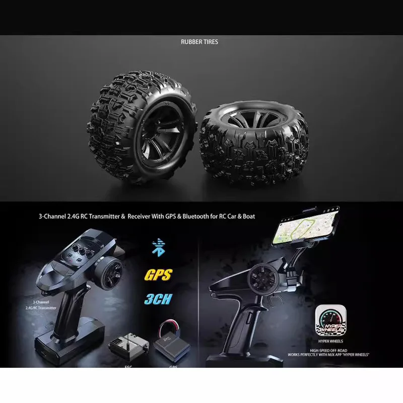 New MJX H16H V3 four-wheel drive remote control drift vehicle all metal rotating children's toy professional RC off-road vehicle 2