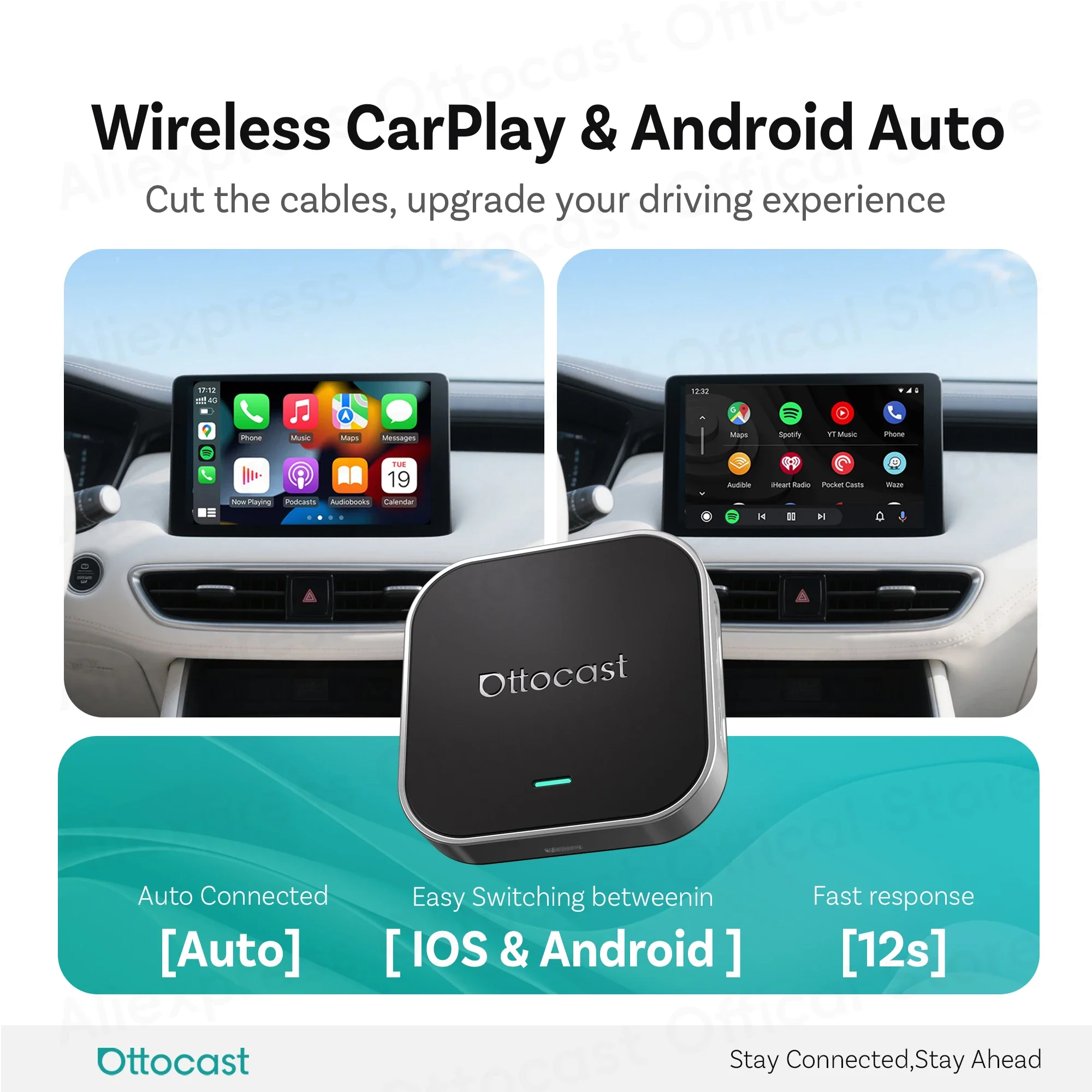 Otto Aibox E2 OttoAibox 2025新型 Android13 OttoAibox E2 CarPlay AI Box