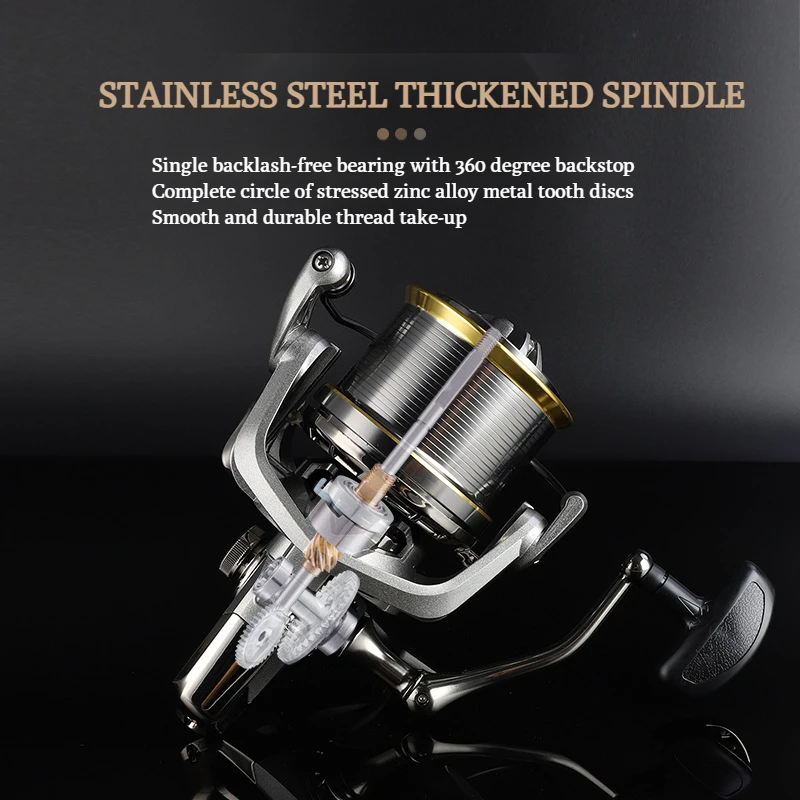 YumingBu All Metal Long Casting Spinning Reel,NGK Sea Fishing Anchor Reel,  18kg Brake Force, 18 Bearings CNC Handle - AliExpress