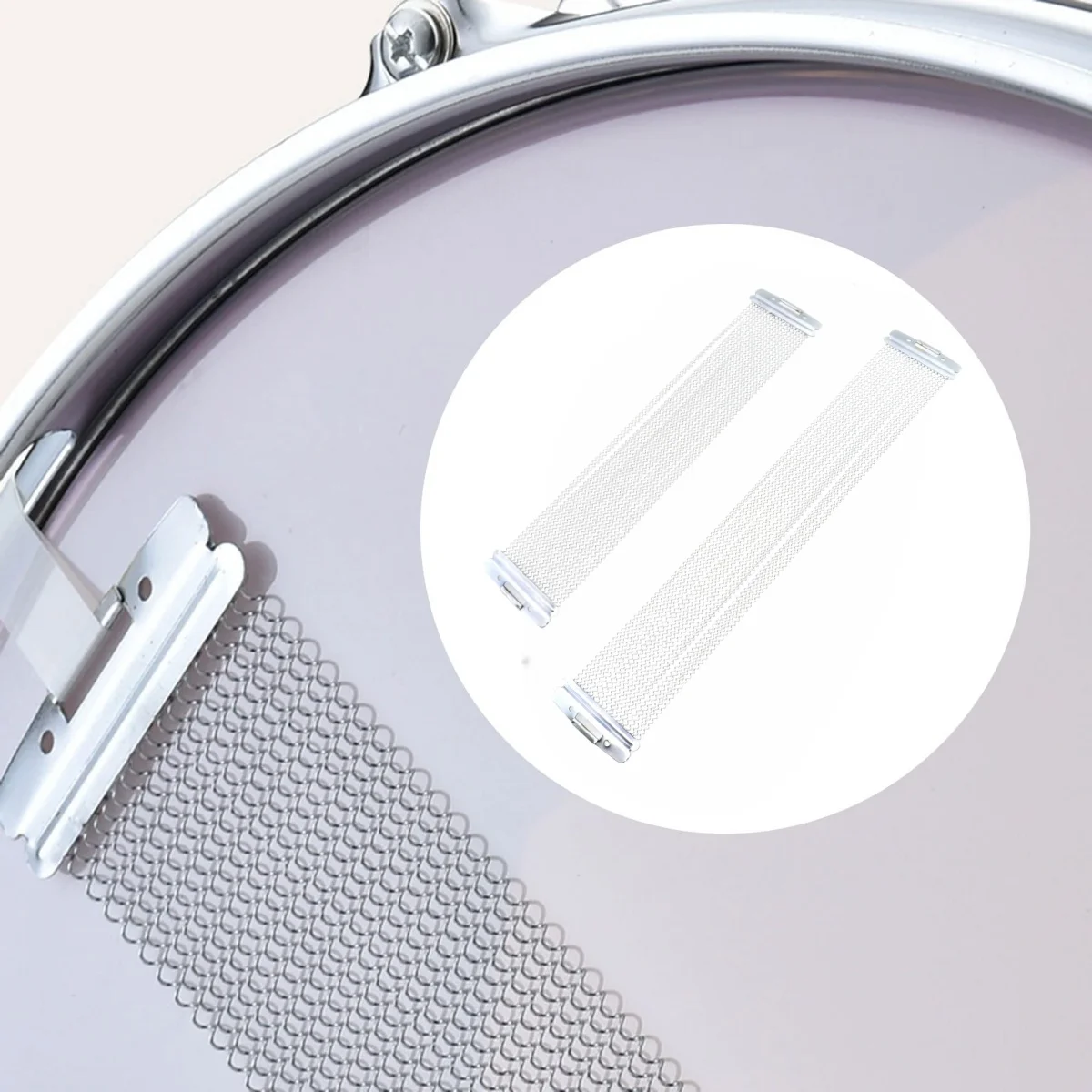 Miwayer 12/14 in 20 Stränge Snare Drum Wire Ersatzstahl Langlebiges Reparaturzubehör Kompatibel mit verschiedenen Modellen Drum – Detail 8