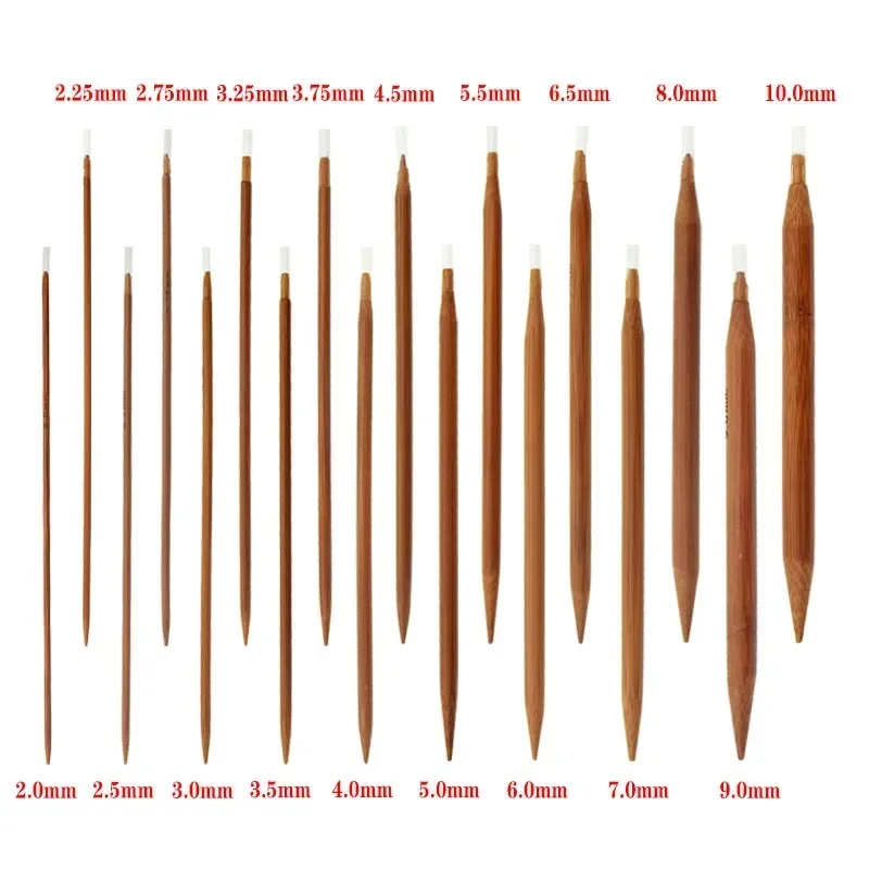 Premium Bamboo Circular Knitting & Crochet Needle Set - 18PCS Smooth Sewing Tools