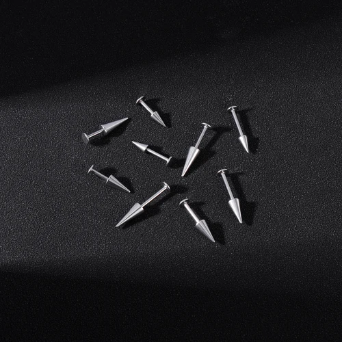 ZS 16G 긴 스파이크 립 링 연골 귀걸이 Labret 스터드 Tragus Helix madusa Piecings 쥬얼리, 스테인레스 스틸 스파이크 립 스터드 4