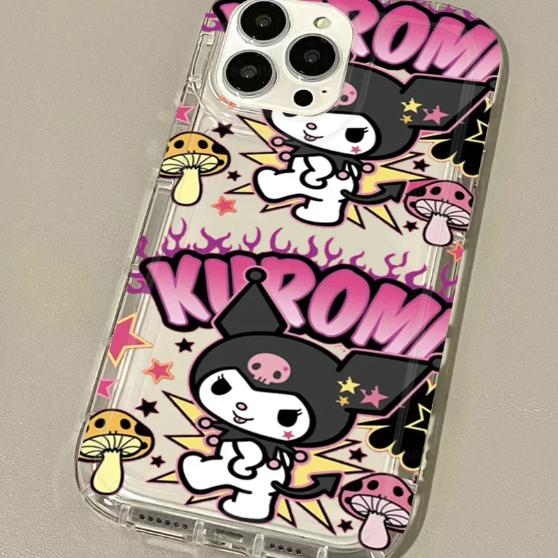 thumbnail image 1 of Kuromi Hello Kitty Soft TPU Case for Samsung Galaxy S24 S23 Ultra S22 S21 FE S20 S10 Plus Note 20 10 Pro A34 A54 A33 A53 Cover, 1 of 5