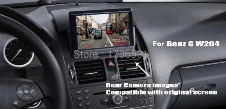 Für Mercedes Benz C Klasse W204 E Klasse W212 W207 C207 RCA OEM Original Fabrik Bildschirm Monitor HD Nachtsicht Rückansicht Kamera – Detail 2