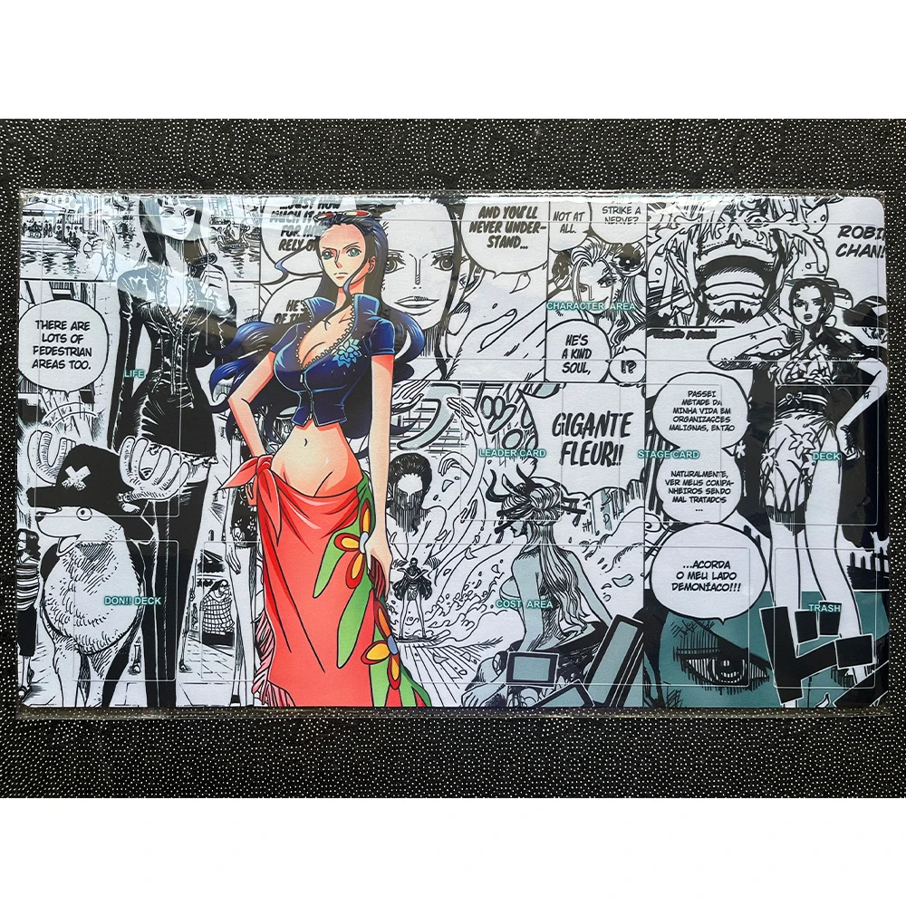 OPCG One Piece Spielmatte Luffy Law Zoro Ace Perona Sammelkartenspiel-Matte Spezielle Kartenspielunterlage Tischmatte – Detail 8