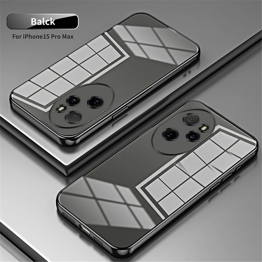 Shockproof Transparent Plating Clear Phone Case