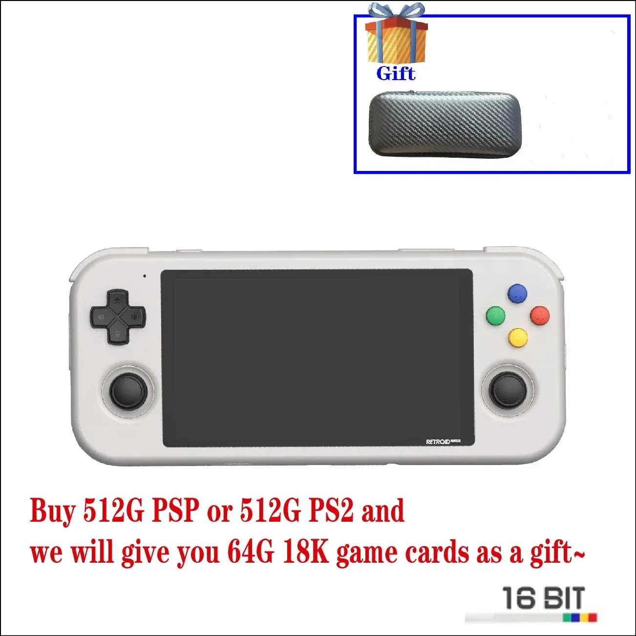 Retroid Pocket 3+ RP3 Plus Handheld Retro Game Console Android 4.7