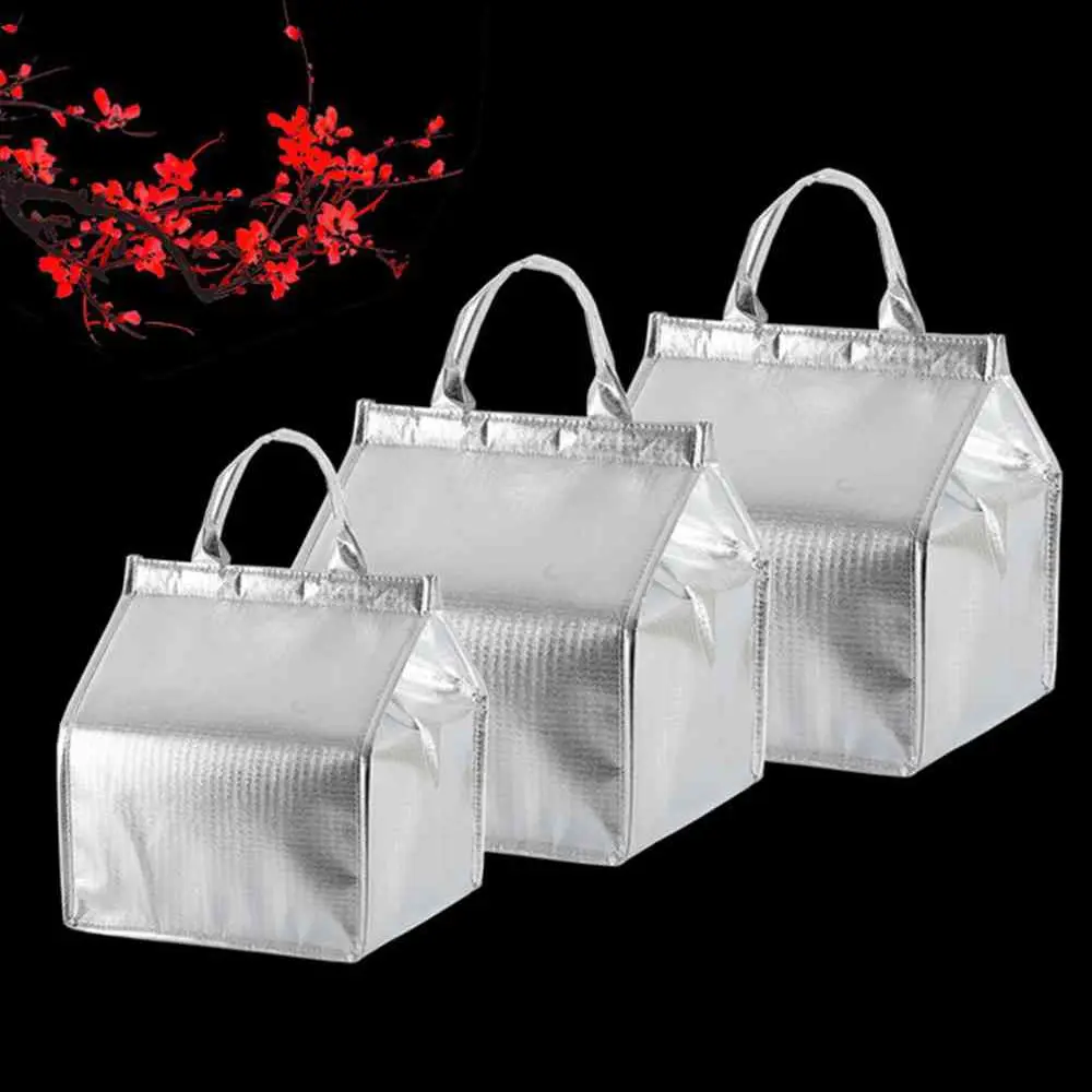 Foldable Large Cooler Bag, Portable Insulated Food and Cake Carrier, Aluminum Foil Ther... - SKU ICC01405 - UGI Packaging
