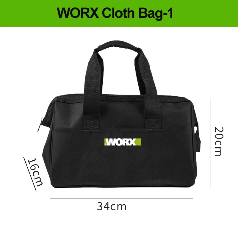 오리지널 WORX 전동 공구 보관 천 가방 휴대용 공구 가방 액세서리 천 가방 허리 팩 전기 기술자를 위한 옥스포드 천 핸드백