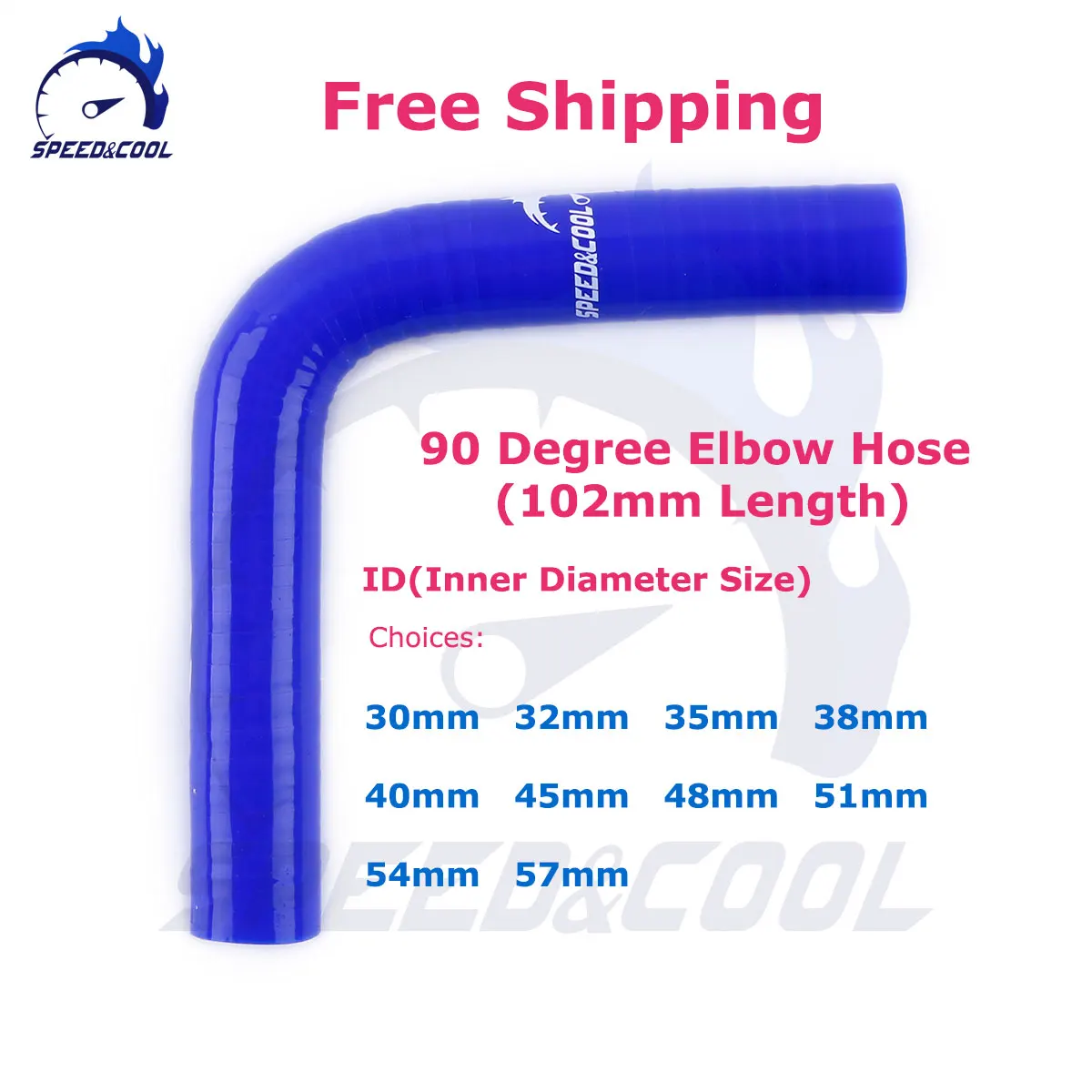Silicone Hose Silicone Hose Connector 90 Degree Elbow General Silicone Coolant Intercooler Pipe Tube Hose ID30mm 32mm 35mm 38mm 40mm 45mm 48mm 51mm 54mm 57m