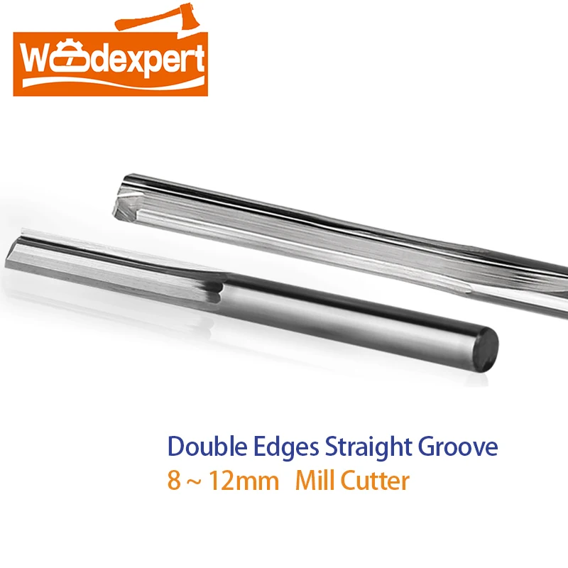 

8-12 мм ЧПУ роутер, прямые биты, обрезная Концевая фреза 2 дюйма, двойная фреза ЧПУ, вольфрамовый прямой слот, деревянная фреза 10 шт.