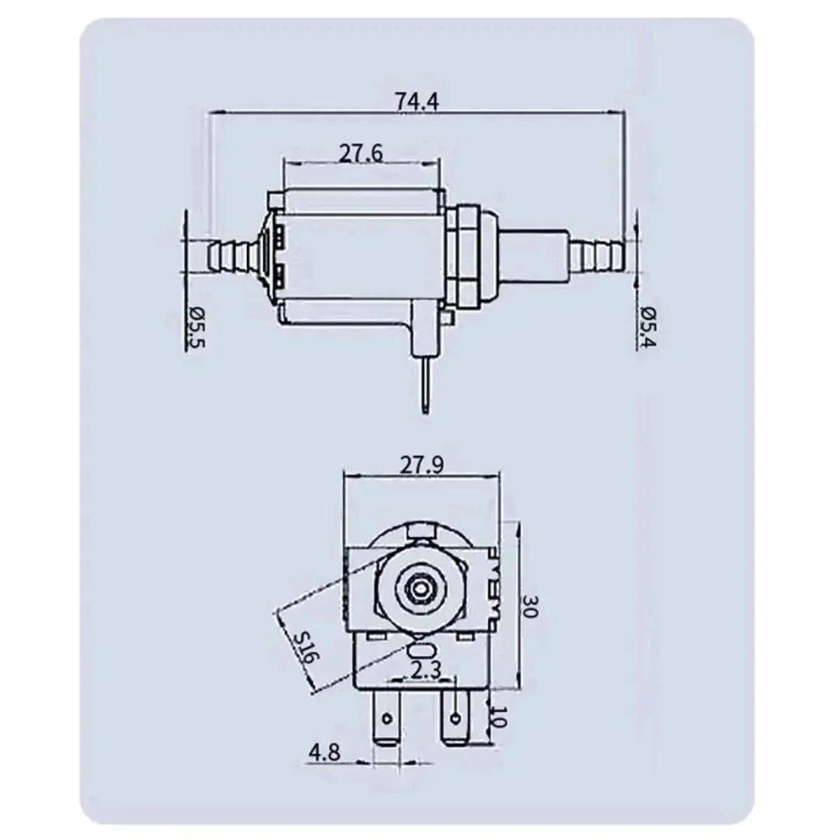Electromagnetic Pump 220V Jiayin JYPS Series Coffee Machine Accessories Water Pump Steam Hanging Ironing Machine Handheld Self liquid transfer pump