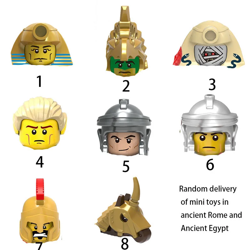 

Ancient Rome Ancient Egypt anime bricks mini action toy figures Assemble blocks kids toys birthday gifts