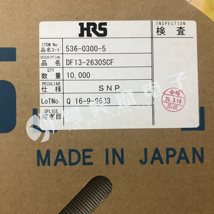 

50pcs original new HRS connector DF13-2630SCF terminal wire gauge 26-30AWG