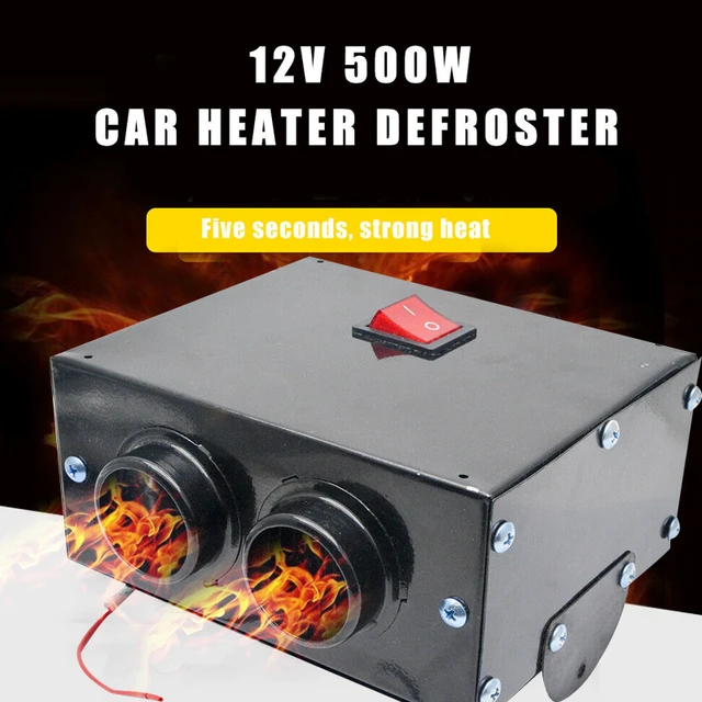 12V 500W Car Heater Vehicle Heating Fan Glass Defroster Demister For  Vehicle Portable Temperature Control Device
