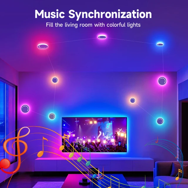 LED Wall Decorative Lights RGB Constellation Lights DIY Creative styling APP Remote Control Decorative Lights For Drawing Room 4 LED Wall Decorative Lights RGB Constellation Lights DIY Creative styling APP Remote Control Decorative Lights For Drawing Room 4