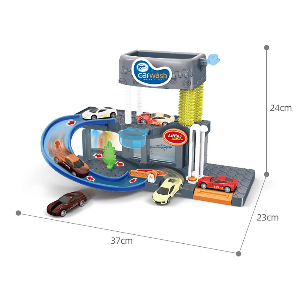 Car Cleaning Brush with Hose Attachment Color Toy Changing Alloy Car Lift with Set Wash Cars Automatic