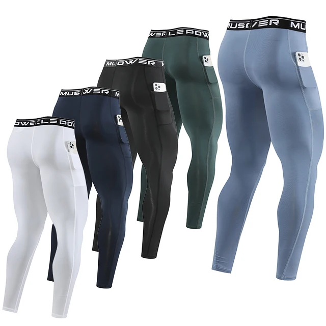 Gym Mens Fitness Running Sport Pants Athletics Tight Leggings Joggings Skinny Yoga Compression Trousers Sweatpants Dry Fit 2