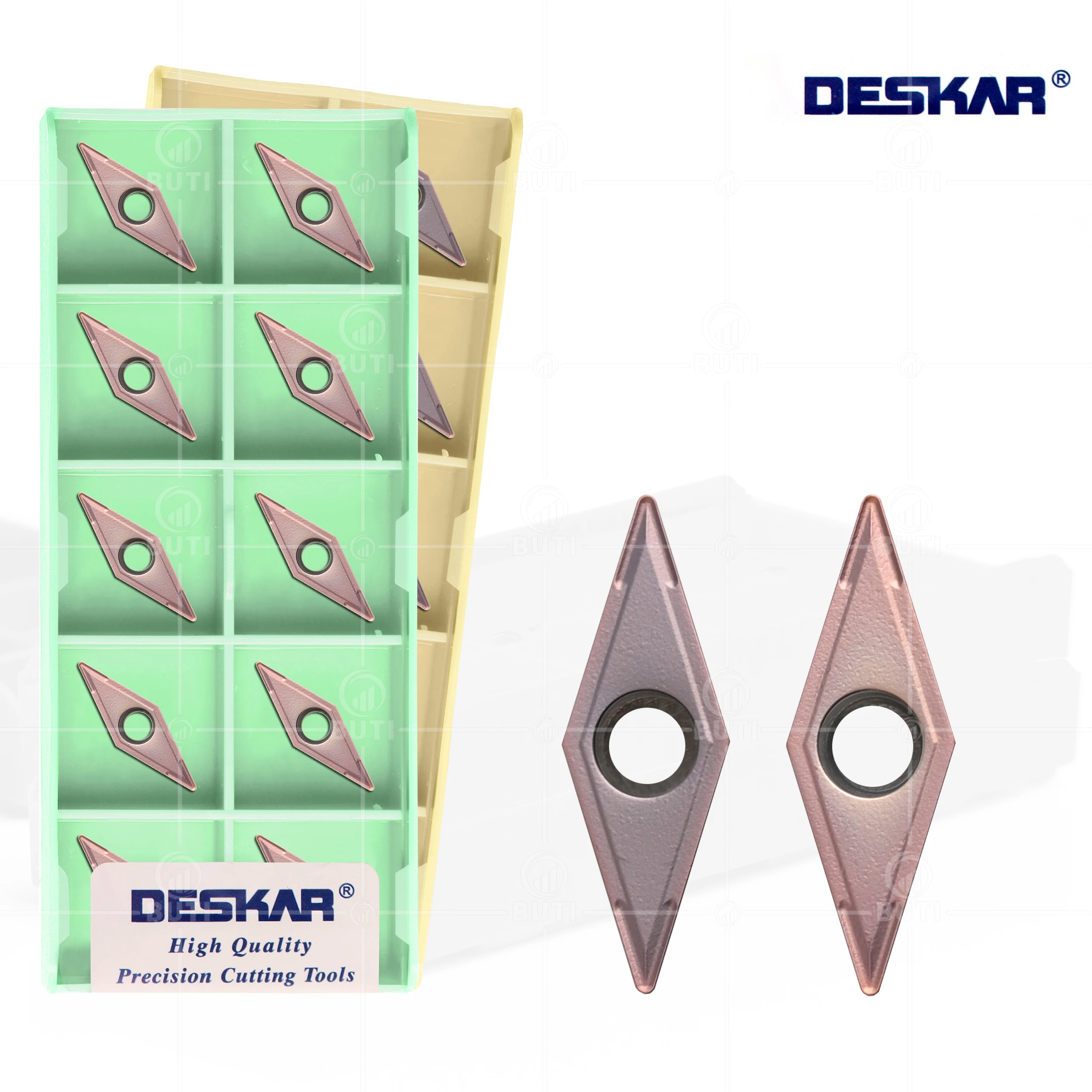 

DESKAR 100% Original VCMT110304 LF6018 Alloy Blades VCMT110304 LF6118 CNC Lathe Tools Turning Inserts Hard For Stainless Steel