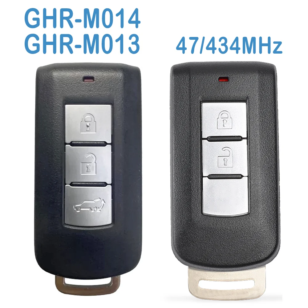 

GHR-M014 GHR-M013 Auto Smart Remote Key Fob 2/3B 433MHz ID47 Chip OEM/AM Replace Car Key For Mitsubishi Eclipse Cross 2017-2020