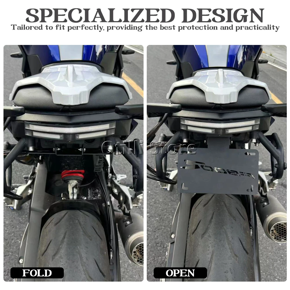 LED 테일 타이디 펜더 제거기 오토바이 번호판 홀더 번호판 라이트 BMW F900R F900XR F 900 R XR 방향 지시등용
