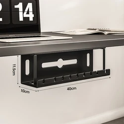 Under Desk Metal Cable Management Tray - Tidy Organizer (40cm)