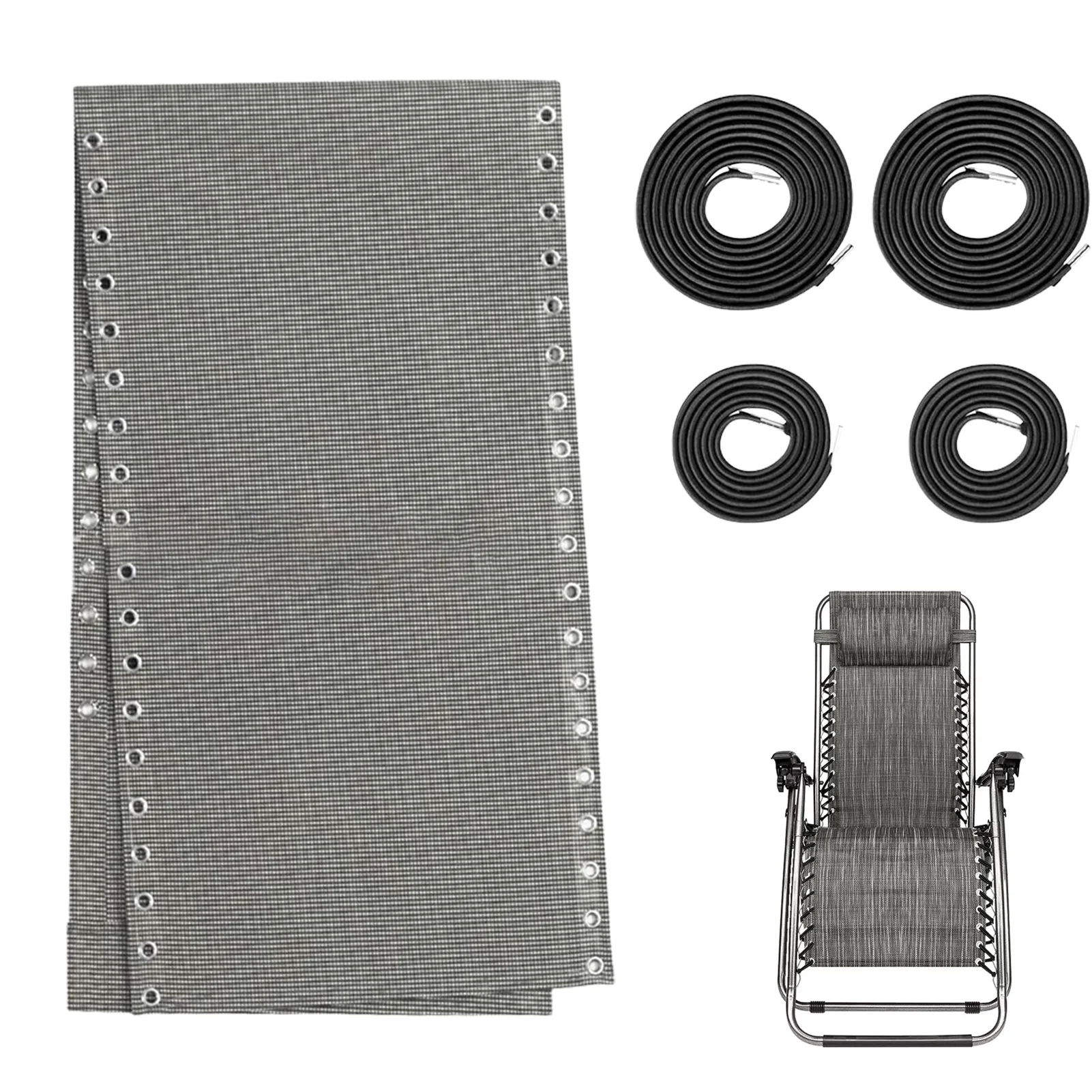 NewestBreathableReclinerClothElasticCordReplacementChairLounger