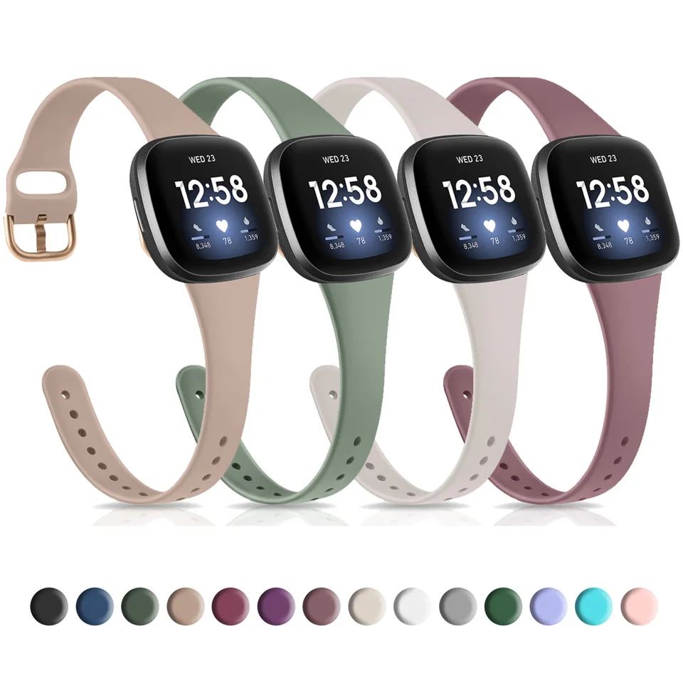 Cinturino Compatibile Con Fitbit Versa 3 E Sense: Bracciale Morbido In TPU Trasparente Con Paraurti Protettivo, Per Uomo E Donna - 2