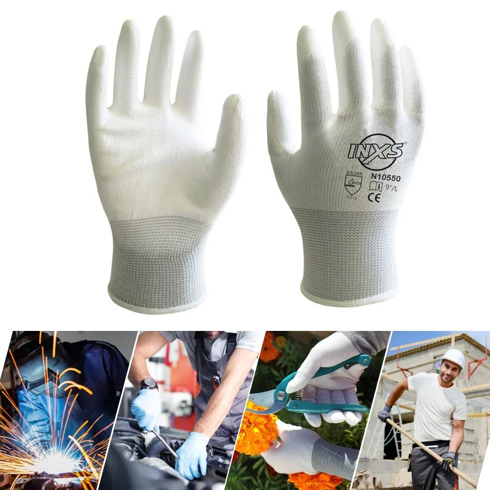 1 Pair Antistatic Gloves Anti Static ESD Electronic Working Gloves Pu Finger Coated Finger PC Antiskid For Finger Protection 2