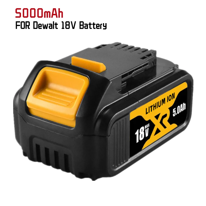 DCB184 18V/20V MAX XR 5.0Ah Li ion Replacement Battery for Dewalt 18V