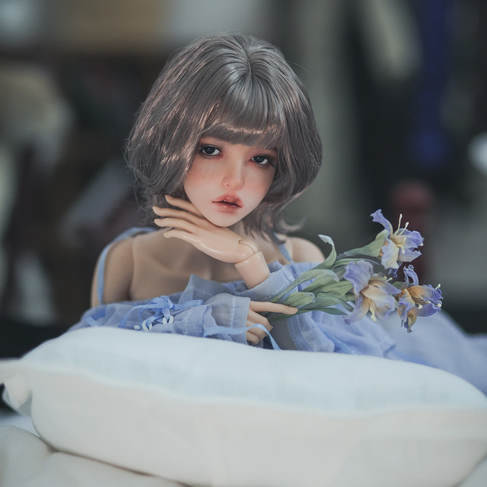Фото Новая кукла sd bjd 1/3 63 см IP sid Soo, модная женская импортная смола, полный комплект одежды, парик, обувь для макияжа №1