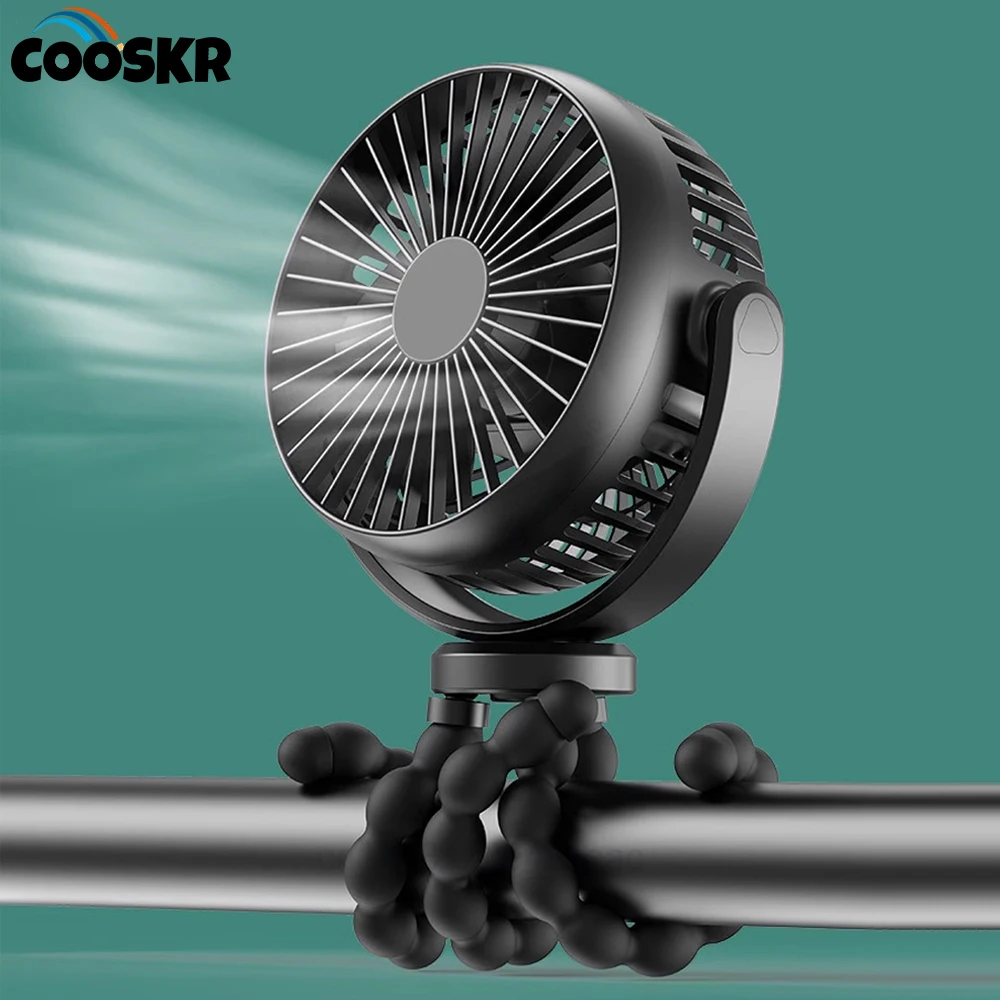 

Portable Fan Handheld Mini Octopus Fan Multifunctional Childrens Stroller Mini Fan Home Outdoor USB Charging Small Fan