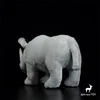 White Rhinoceros High Fidelity Anime Cute Plushie Rhino Plush Toys Lifelike Animals Simulation Stuffed Doll Kawai Toy Gifts Kids 4