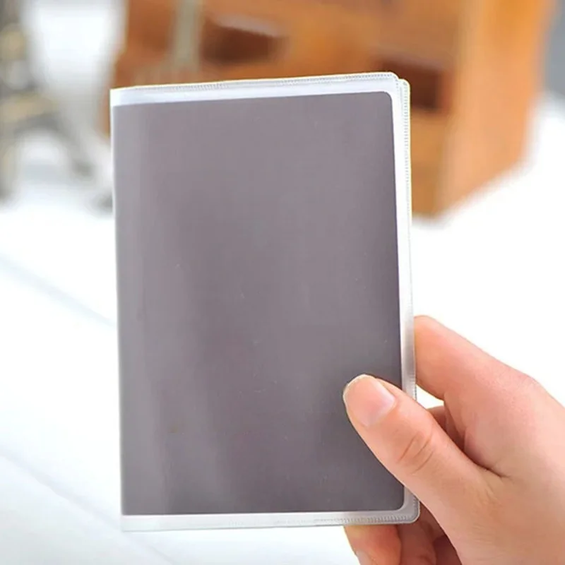 1PC Passport Protective Cover Transparent Frosted, PVC Material Waterproof Document Case - 6