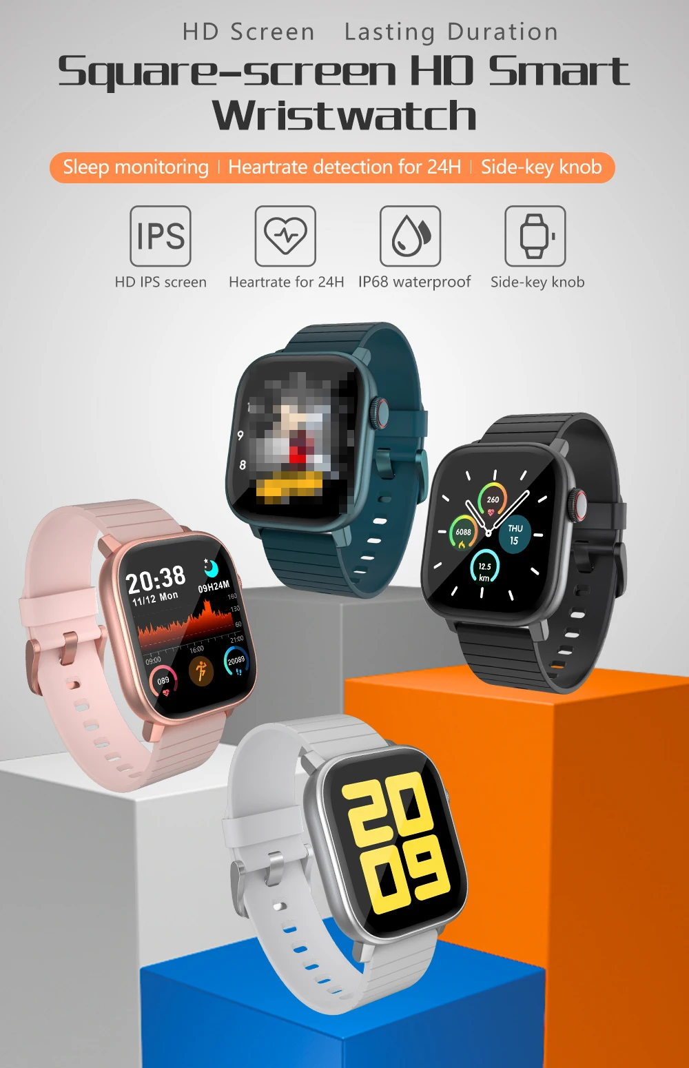 LEMFO 2022 Smart Watch Men Women Smartwatch 24 Hours Heart Rate Blood Pressure Oxygen Detection 1.4 inch Full Touch Screen