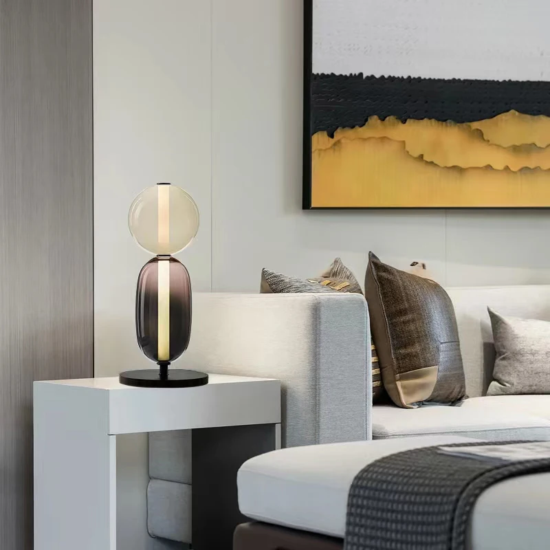 Italian Colored Glass LED Floor Lamp 4