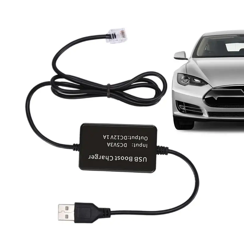 

USB To Rj11 Plug Cable USB To Rj11/DC 3.5 Radar Detector Power Cable Thickened USB Plug Connect To Car Charger Fit Most Radar