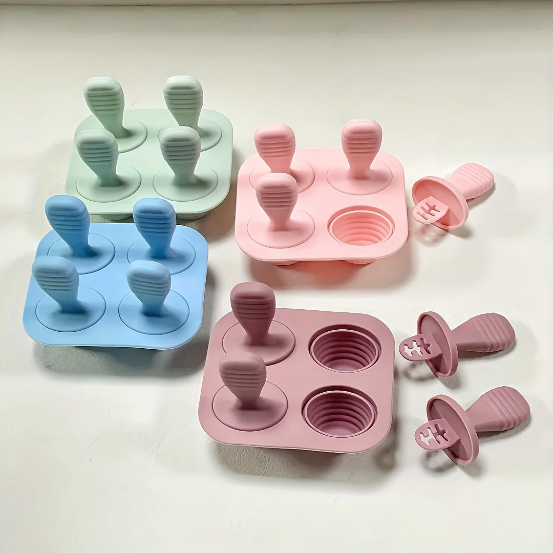 BPA-Free Silicone Ice Cream & Breastmilk Popsicle Molds DIY Homemade Ice Cream Mold