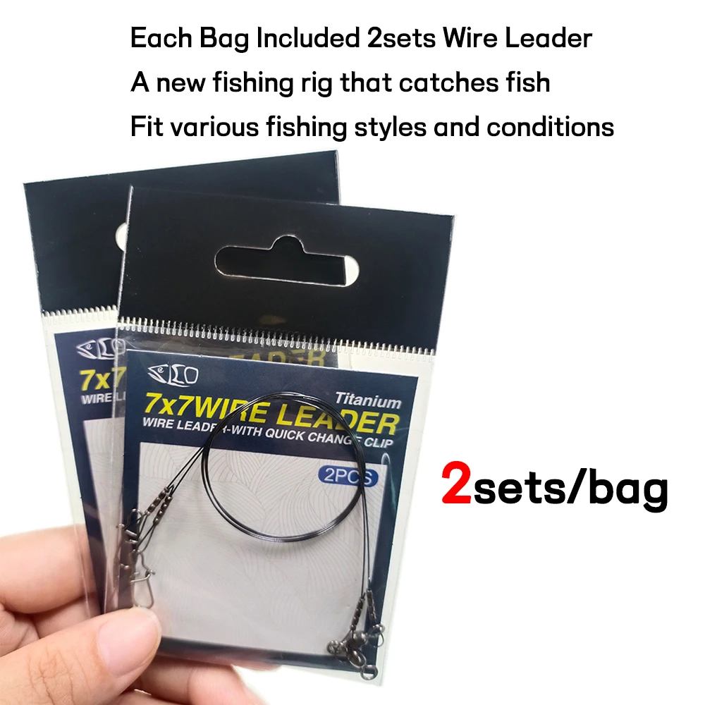 Spro Pike Fighter Wire Leader 7x7 – Terminali In Acciaio Per Pesca Al Luccio E Predatori (Confezione Da 2) - 2