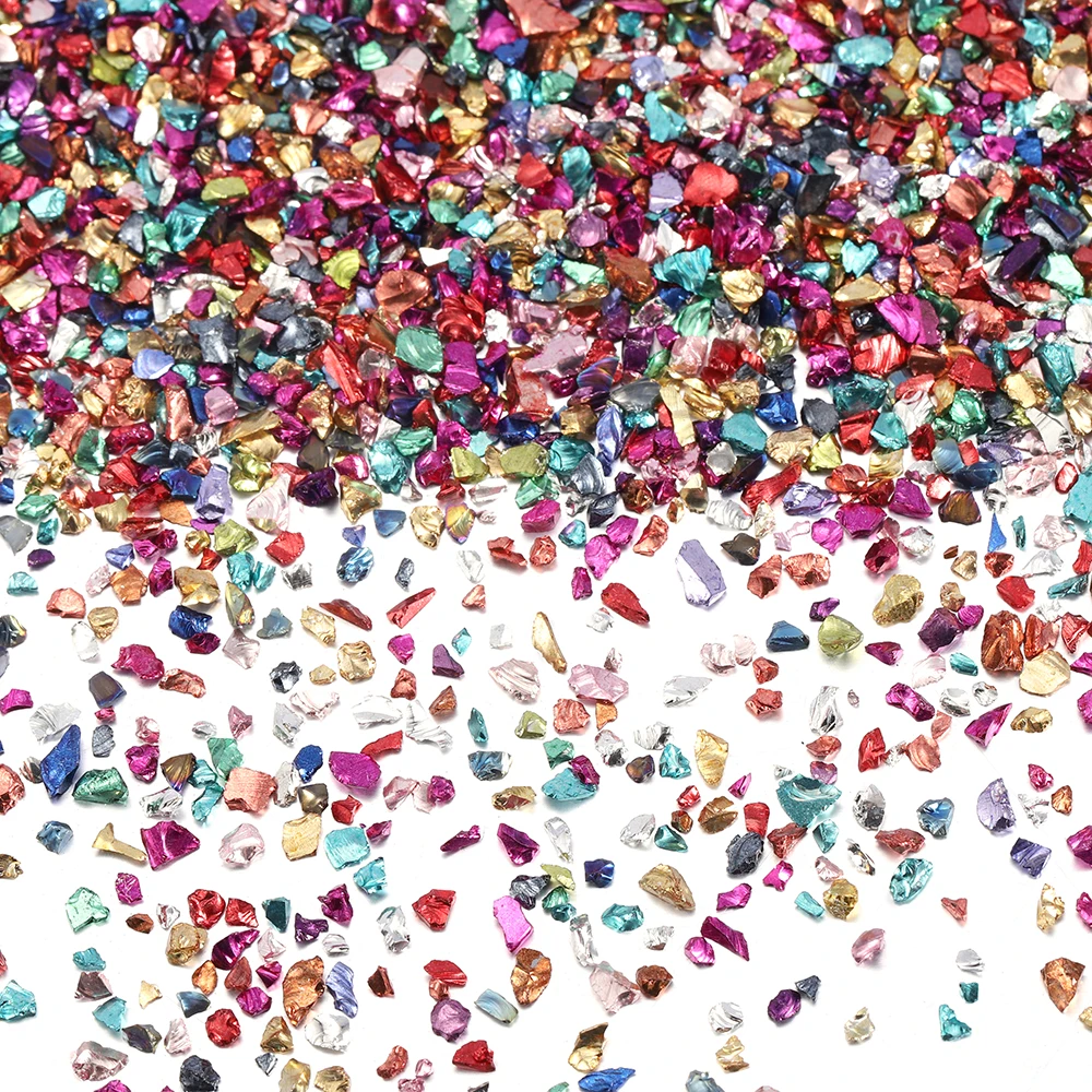 

20g Crushed Glass Stones 26 Colors Crystal UV Epoxy Resin Filler for DIY Crafts Nail Art Decorations Jewelry Making Mold Filling