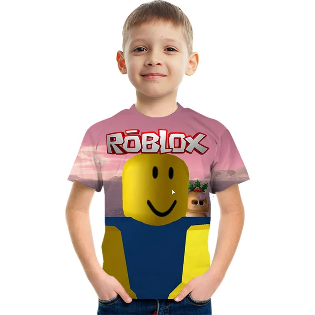 2023 Roblox Kid T-shirt Boys Game Sports T-shirt Child Cartoon Short Sleeve  Top 3d Printing Casual Street Harajuku Clothes - T-shirts - AliExpress