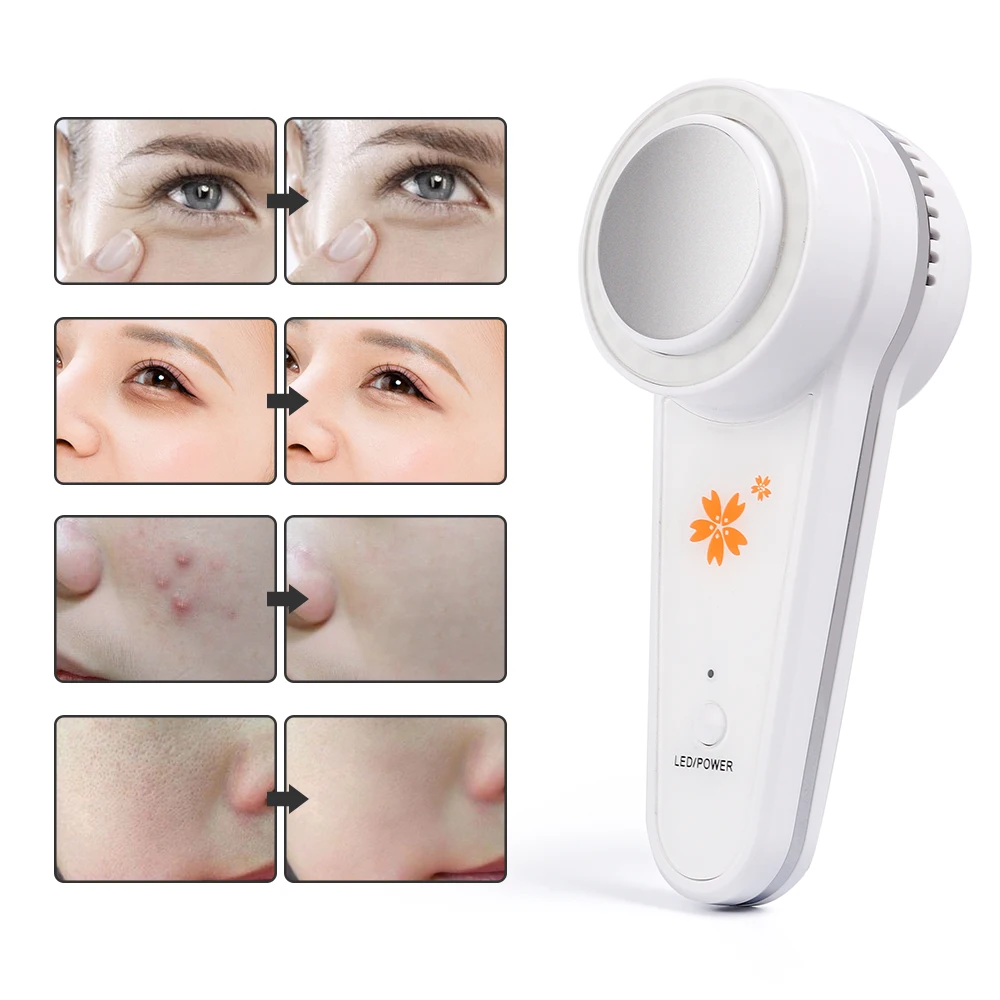 Cold Hammer Cryotherapy Machine Nutrition Lead-in Face Massager Skin Lifting Tightening LED Photon Rejuvenation Cooling Hammer