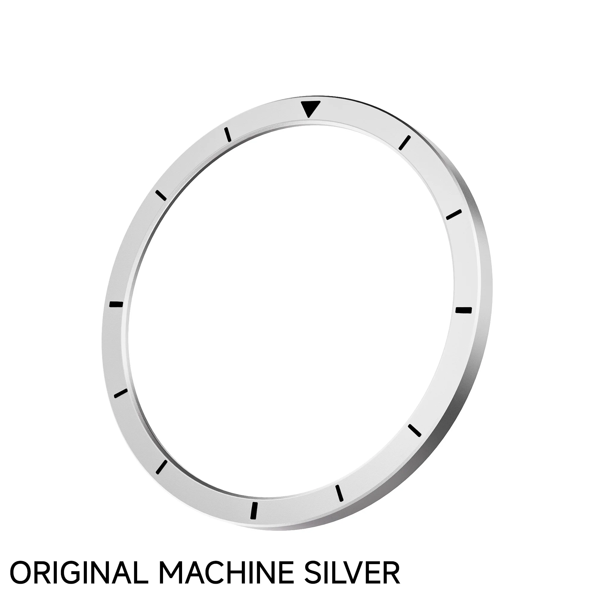 Engraved Metal Bezel Ring with Time and Speed Ruler