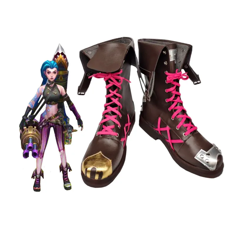 

Popular game LOL Battle of the Two Cities arcane Jinx cosplay shoes