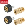 Pressure Washer Couplers M22-14mm Adapter 3/8 1/4 Accessories Quick Connect Set Water Gun Male Sprayer Accessory Hose Connector 1