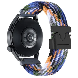 Sporty Nylon Watch Strap - Adjustable 20mm/22mm, Vibrant and Durable - 20mm (Denim color)