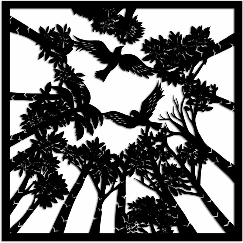 

Металлическая настенная скульптура «Орлан в лесу»