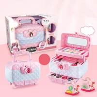Kids Makeup Toys Portable with Real Cosmetic Case Simulated Makeup Beauty Set Makeup Vanity Toy for Children Girls Gifts 1