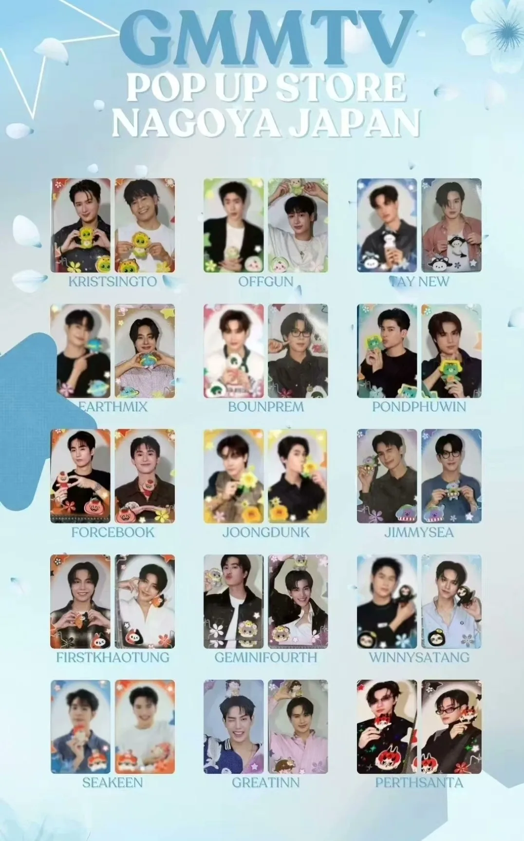 2Pieces Gmmtv Pop Up Store Nagoya Japan Thai Star Pondphuwin Thai